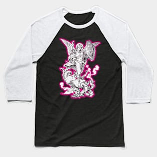 Saint Michael Archangel Baseball T-Shirt